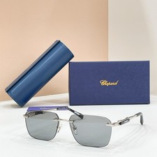 Chopard VCHL50 Sunglasses Square Frame Silver/Gray Lens 59口17-150mm picture