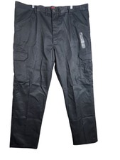 NEW Wrangler Workwear Mens Cargo Pants 44x32 Relaxed Fit Black NWT picture