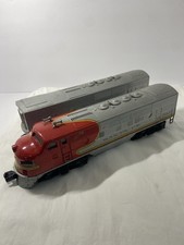 Vintage Lionel Santa Fe 2243 F3 Diesel Locomotives A-B 2pc O Gauge Toy Train picture