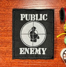 Public Enemy Target Practice Sheet Music Rap Embroidered Iron On Patch 3.25x2.5 picture