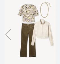 Cabi New NWT High-Low Crop #4694 Mushroom   00 - 20  Was $145 picture