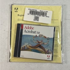 Adobe Acrobat 5.0 Document Management Software CD (MPN 07W155) SEALED NOS picture