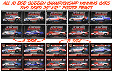 10 Bob Glidden Championship Posters Set-Get all TEN-2 sided 28X18