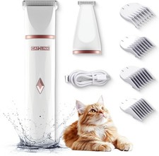 Waterproof Cat Clippers for Matted Hair, Quiet Cat Grooming Kit, Pet Shaver Cord picture