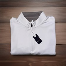 Johnnie-O johnnie-O Diaz Performance 1/4 Zip Mens Sweater White Size XL NEW picture