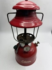 Vintage Coleman 200A Red Single Mantle Lantern Rough 1962 picture