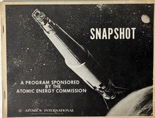 Vintage 1963 SNAP 10A Atomic Energy Commission Nuclear Space Program Booklet picture