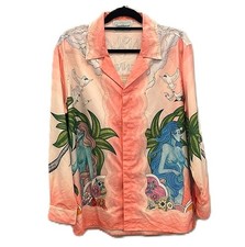CASABLANCA TENNIS CLUB MERMAID PRINT MENS SHIRT  - Size MEDIUM picture