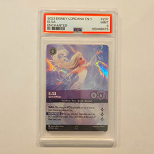 Ravensburger Disney Lorcana Elsa Spirit of Winter Enchanted 207/204 PSA 9 picture