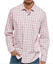 Tommy Bahama Men's SZ M Pink SARASOTA STRETCH SAN MARCOS CHECK Shirt $138 picture