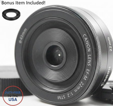 Works Perfectly[Mint] Canon EF-M 22mm f/2 STM Lens for EOS M  + FREE Lens Hood picture