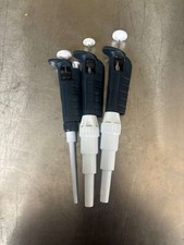 Set of 3 Gilson Pipetman Manual Air Displacement Metal Ejector picture