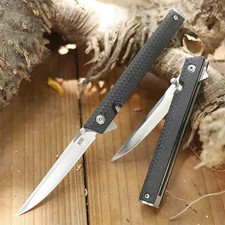 M390 Composite Fiber Jack Knives Tanto Flip Composite Fiber Handle Pocket -US-1X picture