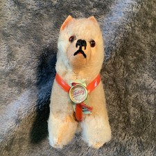 Vtg Hermann Teddy Original Dog Wool 1940’s 1950’s 5” Long / 4” Tall Malamute? picture