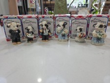 Vintage Lot of 6 Mary’s Moo Moos Figurines Enesco 1995 Wedding Set - Read picture