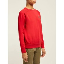 Isabel Marant Etoile Milly Red Crewneck Sweatshirt sz 40 fits like a S picture