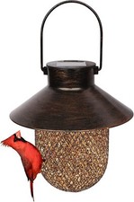 1-2 PCS Solar Bird Feeders, Squirrel Proof Wild Bird Seed Feeders Outdoor Bird picture