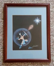Vintage Joe Rector Limited Edition Signed Print  Native American Indian Art Rare picture