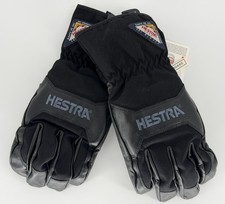 Hestra Alpine Pro Leather Ski Gloves Black Size 10 XL NWT 3082HK-1010 picture