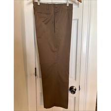 Talbots Petites Stretch Straight Leg Pants Brown Size 10P Cotton Blend picture