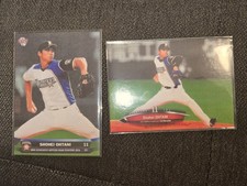 Shohei Ohtani 2014 2016 BBM Nippon Ham Fighters Japan Pitching Cards Lot of 2 picture