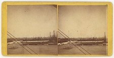 BROOKLYN STEREOVIEW - Navy Yard - Ship Building - 1870s picture