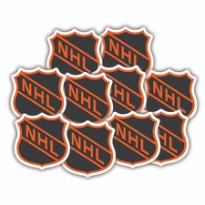 Free Shipping  10 NHL Hockey Classic Logos vinyl decal picture