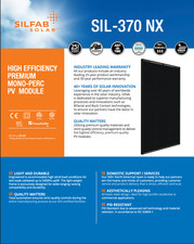 (Pallet of 26) New Silfab Solar 370 W Solar Panels - SIL-370 NX picture