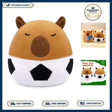 Adorable 8-Inch Soccer Capybara Plush - Perfect Gift for Kids & Soccer Fans picture