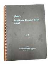 Garners Vintage Duplicate Receipt Book DR-95 By Garner Publishing Co. picture