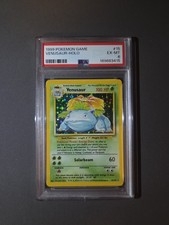 Pokémon TCG Venusaur Base Set Holo Unlimited Rare Card 15/102 1999 PSA 6 picture