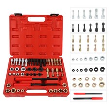 48PC Thread Repair Chaser Set SAE Metric Dies Taps Files HeavyDuty AntiRust To picture