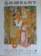 CAMELOT - REDGRAVE / HARRIS / NERO - PEAK - ORIGINAL LARGE FRENCH MOVIE POSTER picture