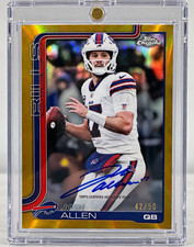 Topps 2025 Chrome Josh Allen  Refractor Auto #BA-JAL /50 **R£AD D£SCRIPTION picture