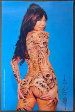 Original Signed Tim Lehi Mandy Lyn Traditional Tattooed Woman Photo Poster Print picture
