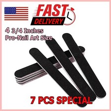 7 PCS Professional Black Nail Files Emory Board for Salon picture