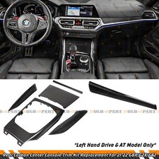 For 2021-22 BMW G8X G2X G42 6pc Carbon Fiber Dashboard Interior Console Trim Kit picture
