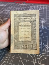 Antique 1894 Snow Bound Among The Hills Songs Of Labor Book picture