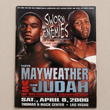 Floyd Mayweather vs Zab Judah 2006 Official Fight Program Boxing Las Vegas picture