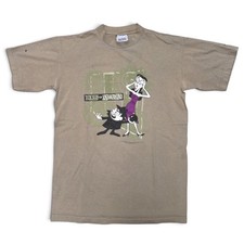 Vintage 1990s Stanley Desantis Boris & Natasha Light Brown T Shirt Size Medium picture