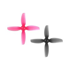 HQProp T3X3X4GR 4-Blade Props for DJI Avata 2 – Gray/Pink (2CW+2CCW) Durable PC picture