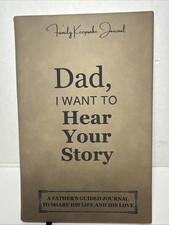 “Dad I Want to Hear Your Story” Family Keepsake Journal Leather Book New Father picture