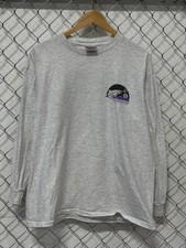 Vintage 90's Montana Big Sky Fly Fishing Club Long Sleeve Shirt Size Large picture
