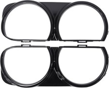 Black Headlight Bezel Covers for Dodge Challenger 2015-2023 Replacement Trim Set picture