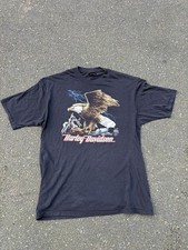 Vintage Rare 1985 3d Emblem Lightning Eagle Harley Davidson Shirt Size Xl picture