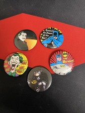Vintage 1989 BATMAN Pins Buttons picture