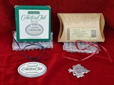 2 Longaberger Basket Tie On Collectors Club Charter & Holiday 25TH ANNIVERSARY picture