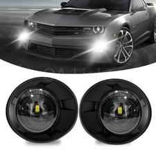 Fit For 2010 11 12 2013 Chevy Camaro Clear Lens LED Fog Lights Front Bumper Lamp picture