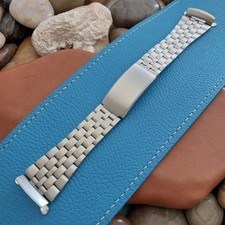 22mm 1960s-1970s Stainless Steel Classic Unused nos Vintage Watch Band picture