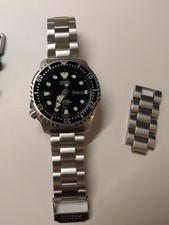 Citizen Promaster NY0040 Automatic Diver Black Dial Stainless Bracelet  picture